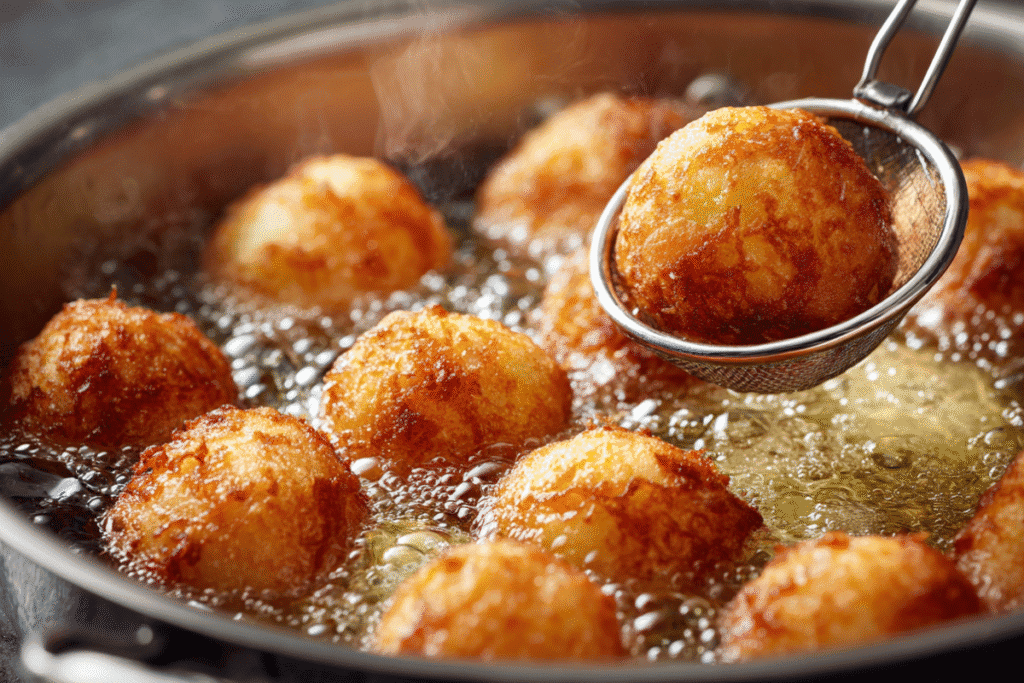 Crispy Fried Potato Balls