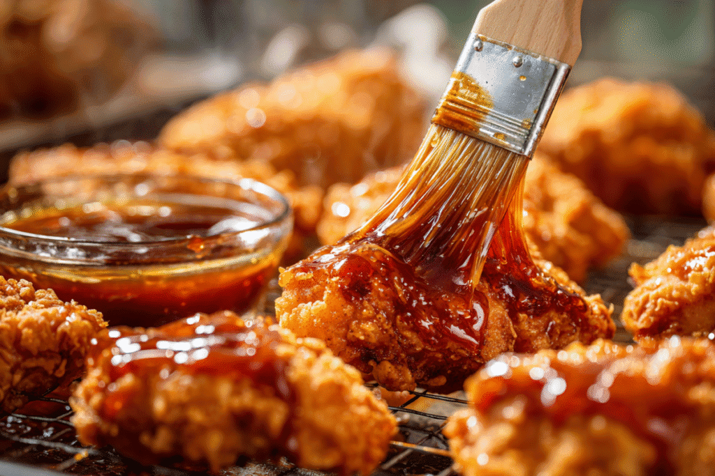 Crispy Honey BBQ Chicken and Parmesan Mashed Potatoes Recipe