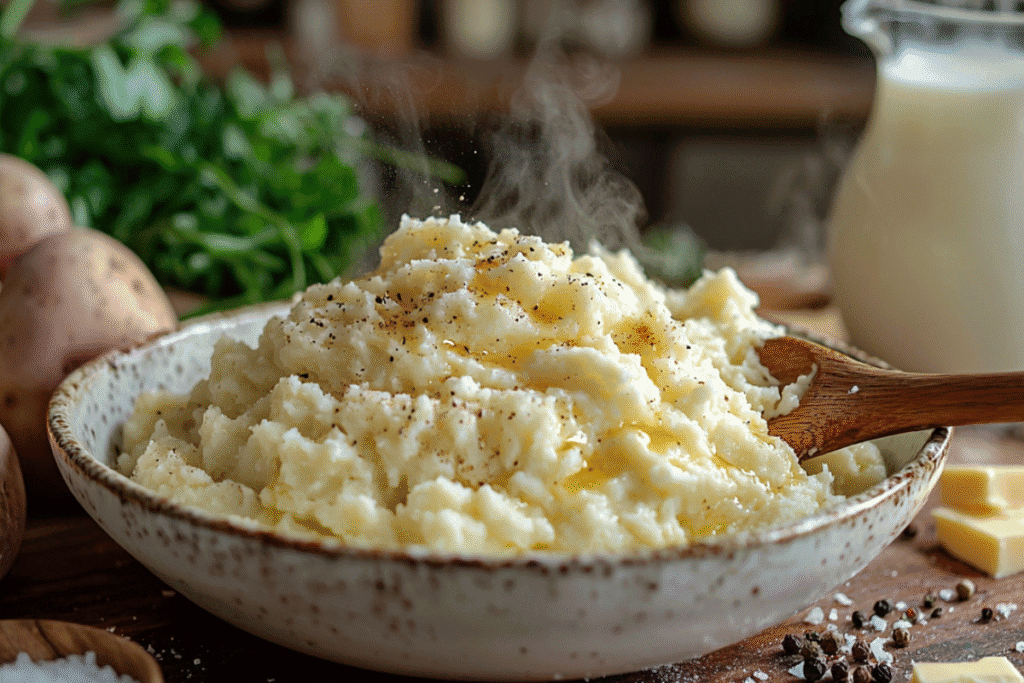 Crispy Honey BBQ Chicken and Parmesan Mashed Potatoes Recipe