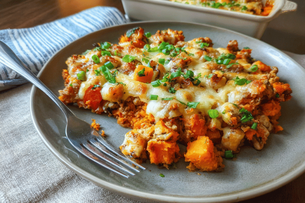 Ground Turkey Sweet Potato Casserole