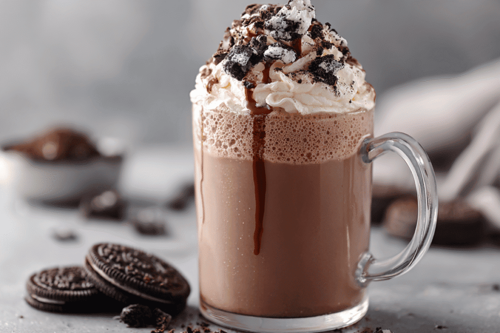 Creamy Oreo Hot Chocolate