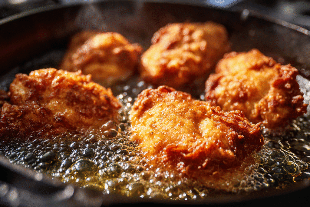 Crunchy Southern fried chicken