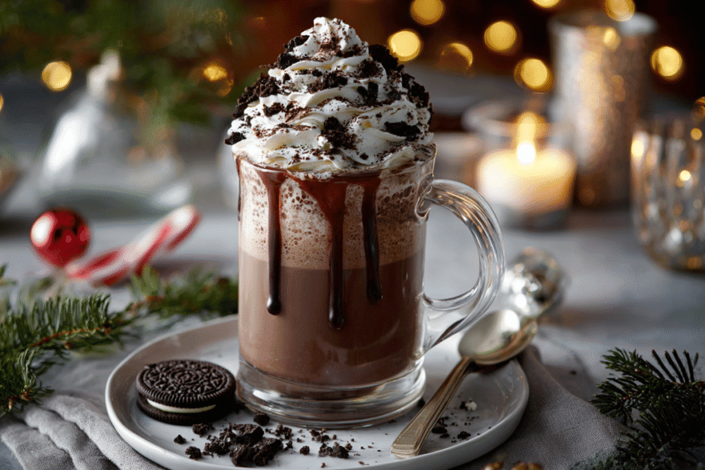 Creamy Oreo Hot Chocolate