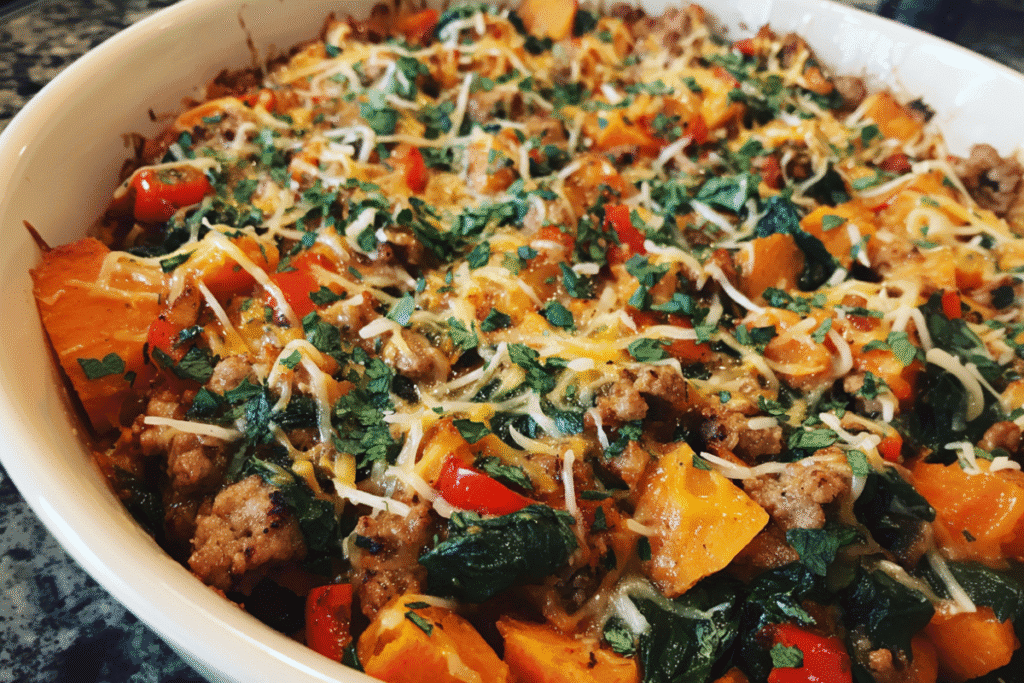 Ground Turkey Sweet Potato Casserole