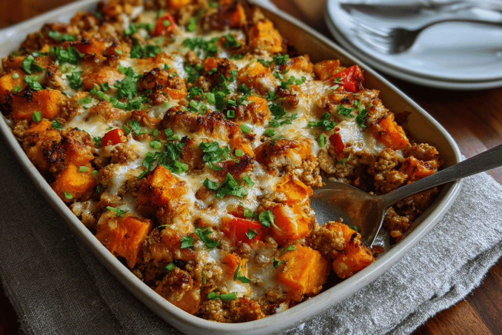 Ground Turkey Sweet Potato Casserole