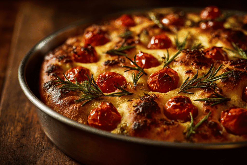 Focaccia Bread with Pesto