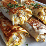 Cheesy Garlic Chicken Wraps