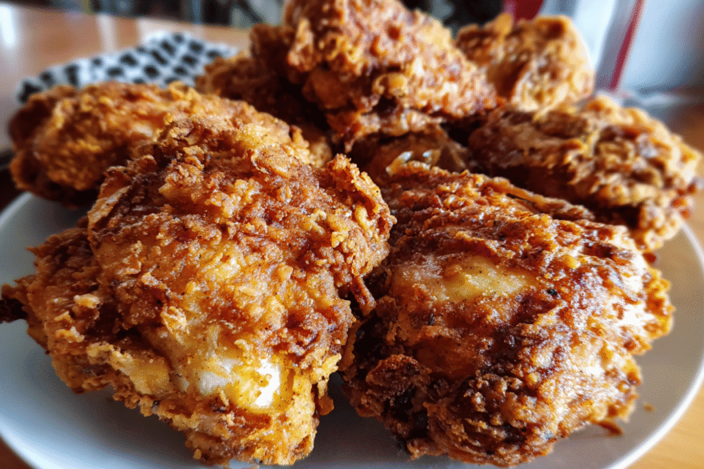 Crunchy Southern fried chicken