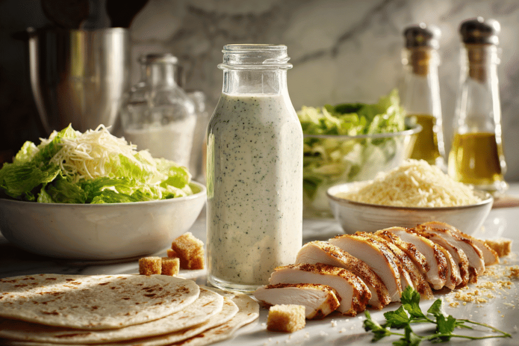 Chicken Caesar Salad Wraps