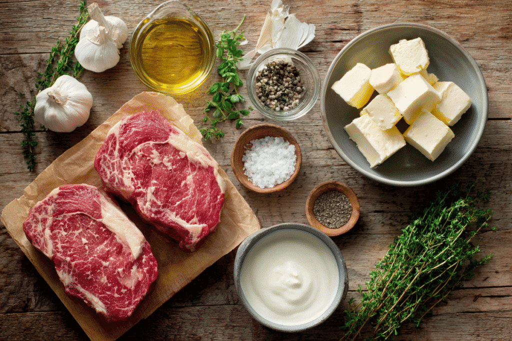 Garlic Cream Steak