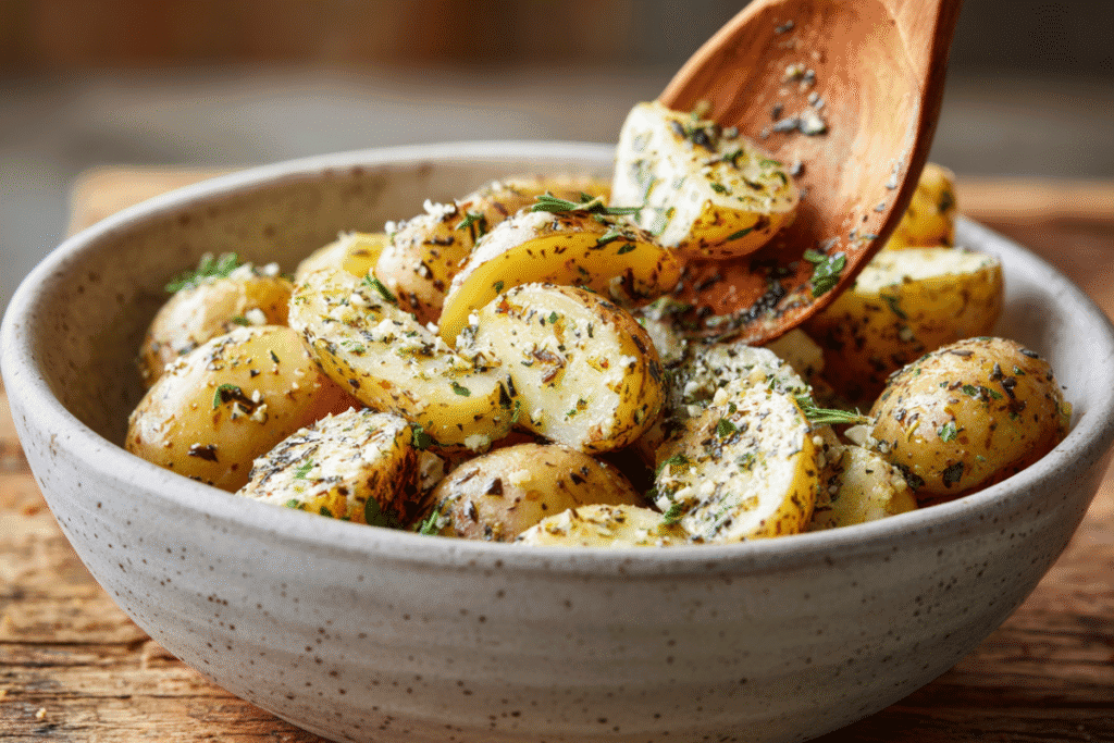 cheesy ranch potatoes & smoked sausage