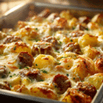 cheesy ranch potatoes & smoked sausage