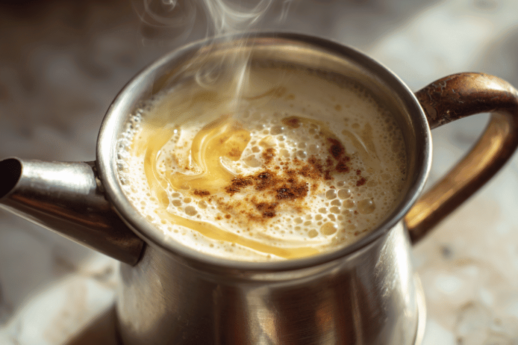 vanilla cinnamon milk tea
