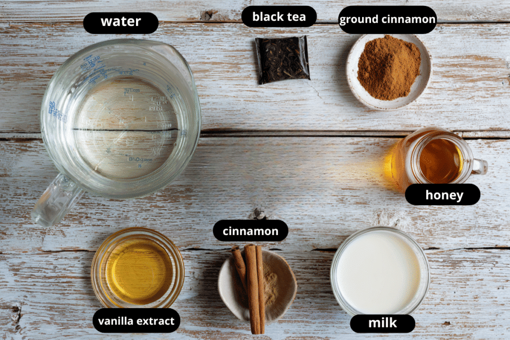 vanilla cinnamon milk tea