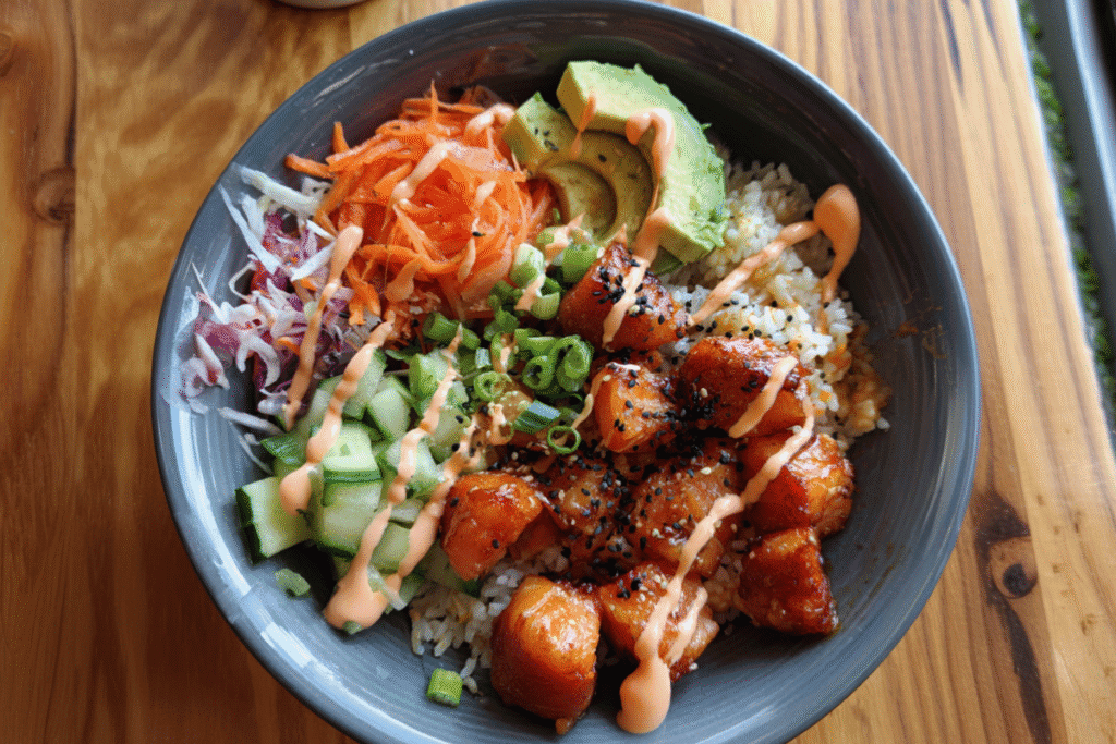 Bang Bang Salmon Bites Bowls