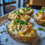 Cajun cheesy chicken jacket potato