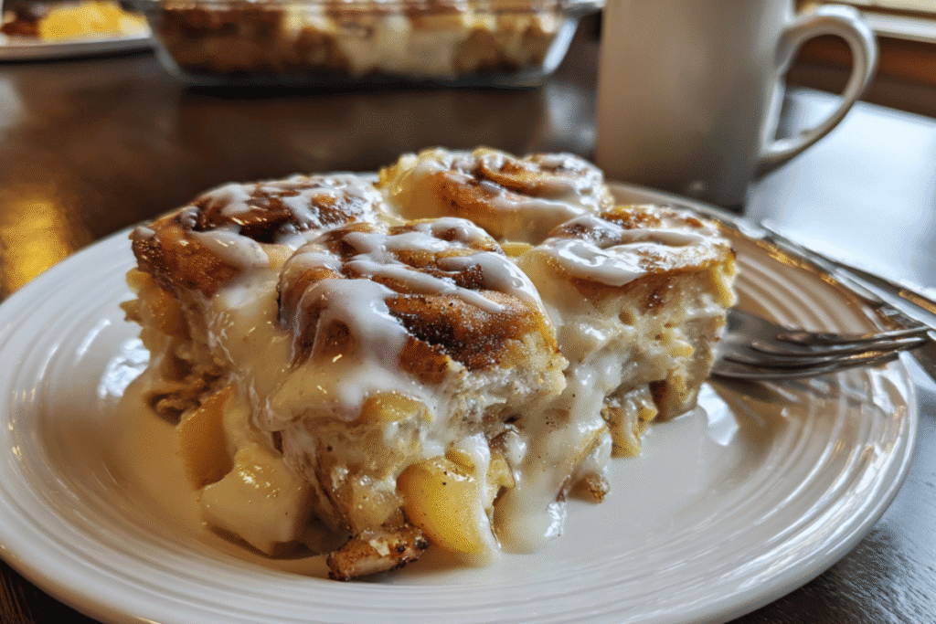 Cinnamon Roll Apple Lasagna