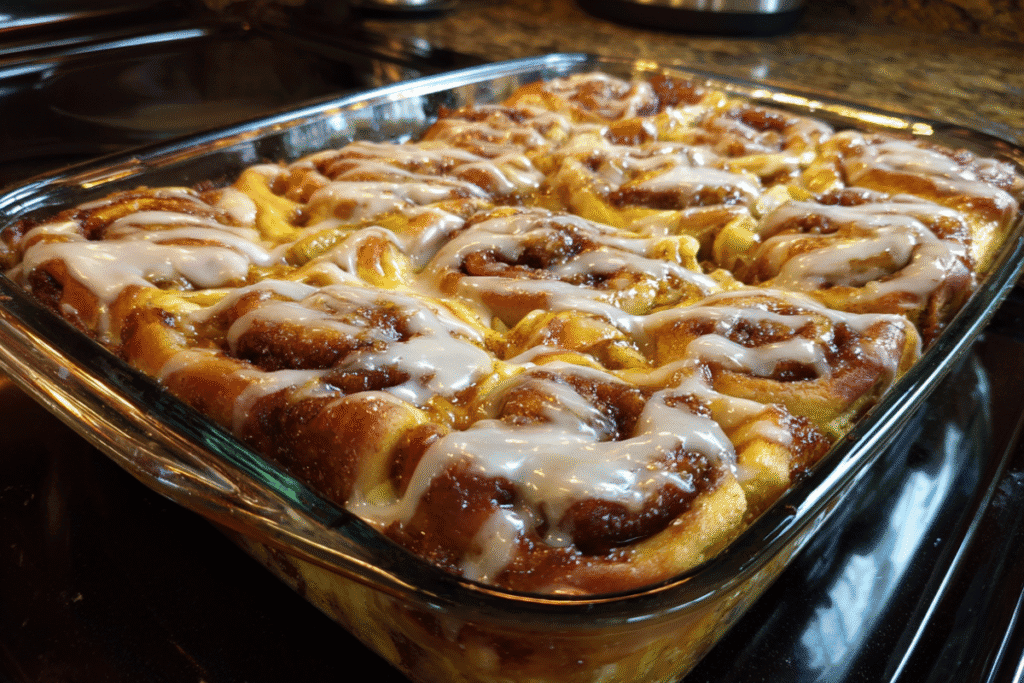 Cinnamon Roll Apple Lasagna