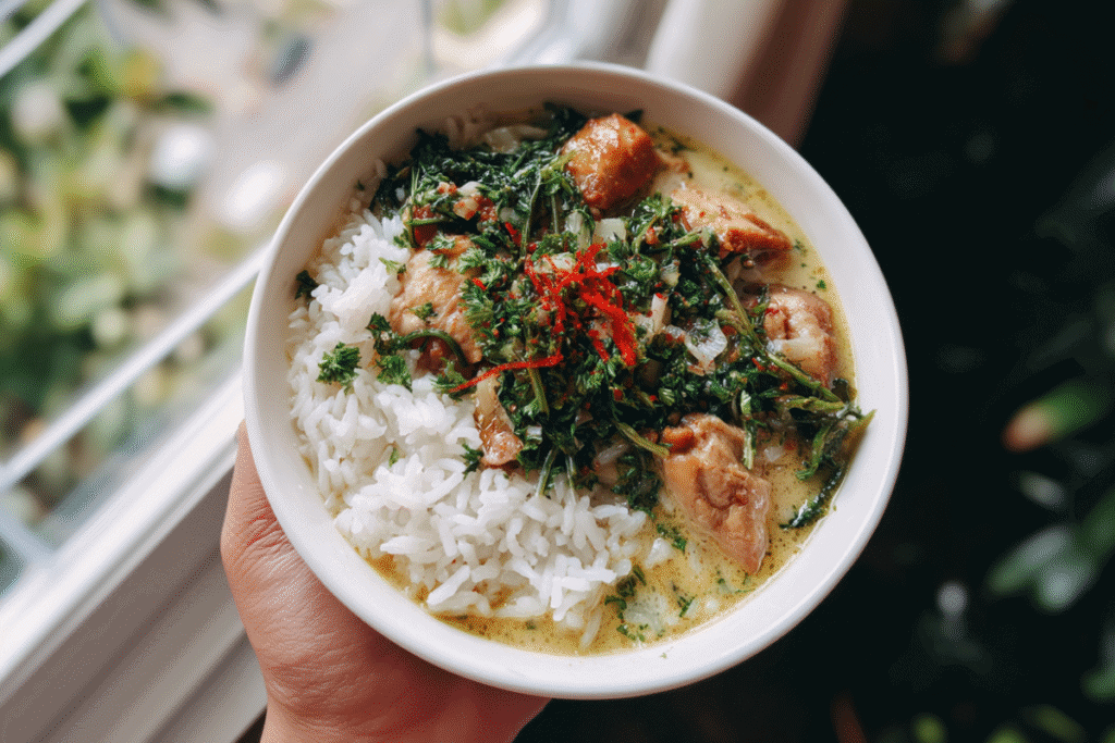 Coconut Chicken Brothy Rice