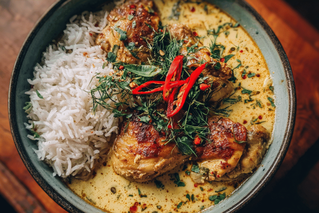 Coconut Chicken Brothy Rice