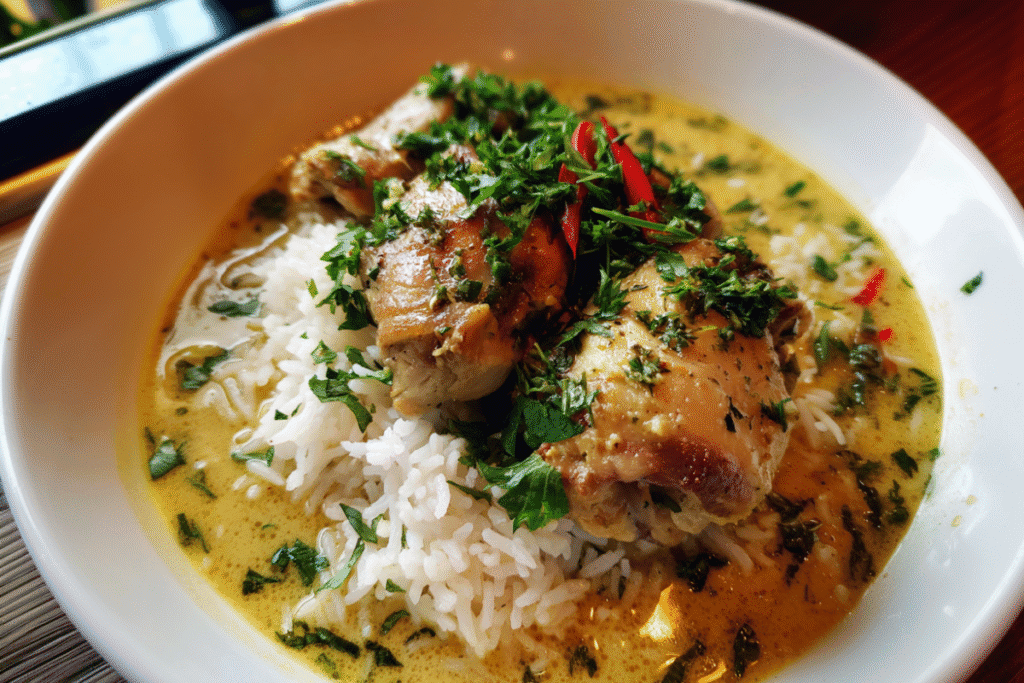Coconut Chicken Brothy Rice