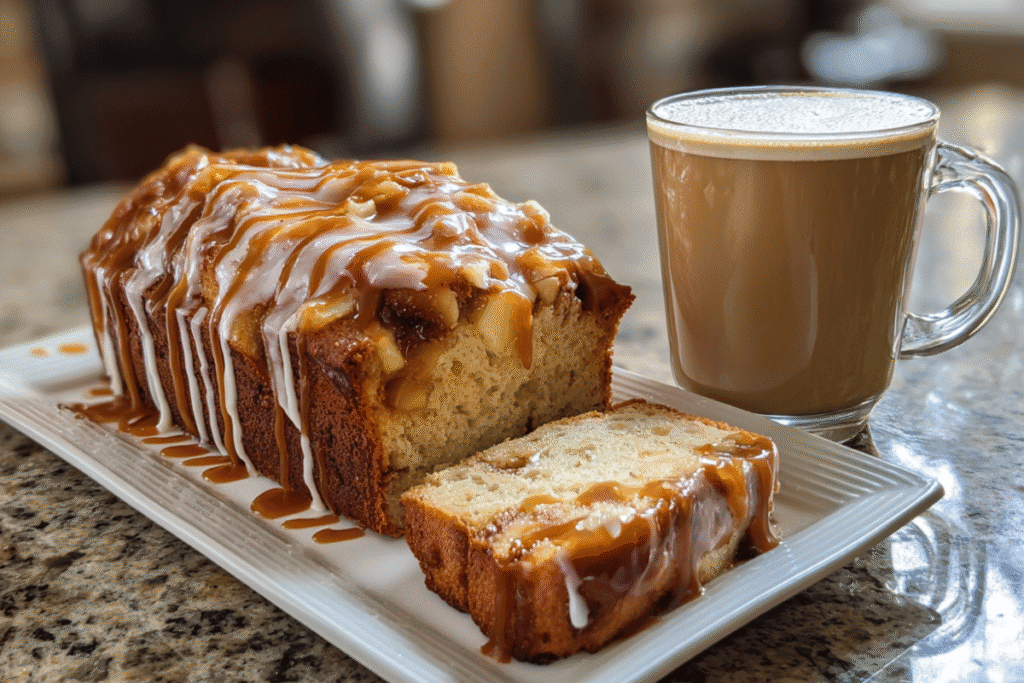 Caramel Apple Fritter Bread