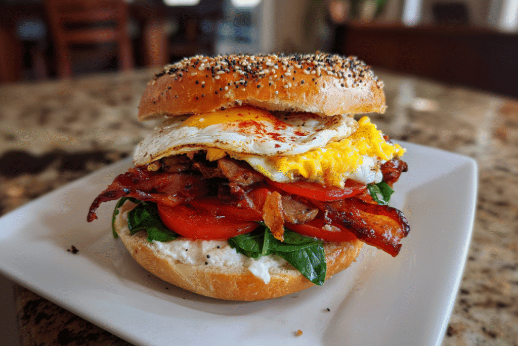 Cowboy Breakfast Bagel