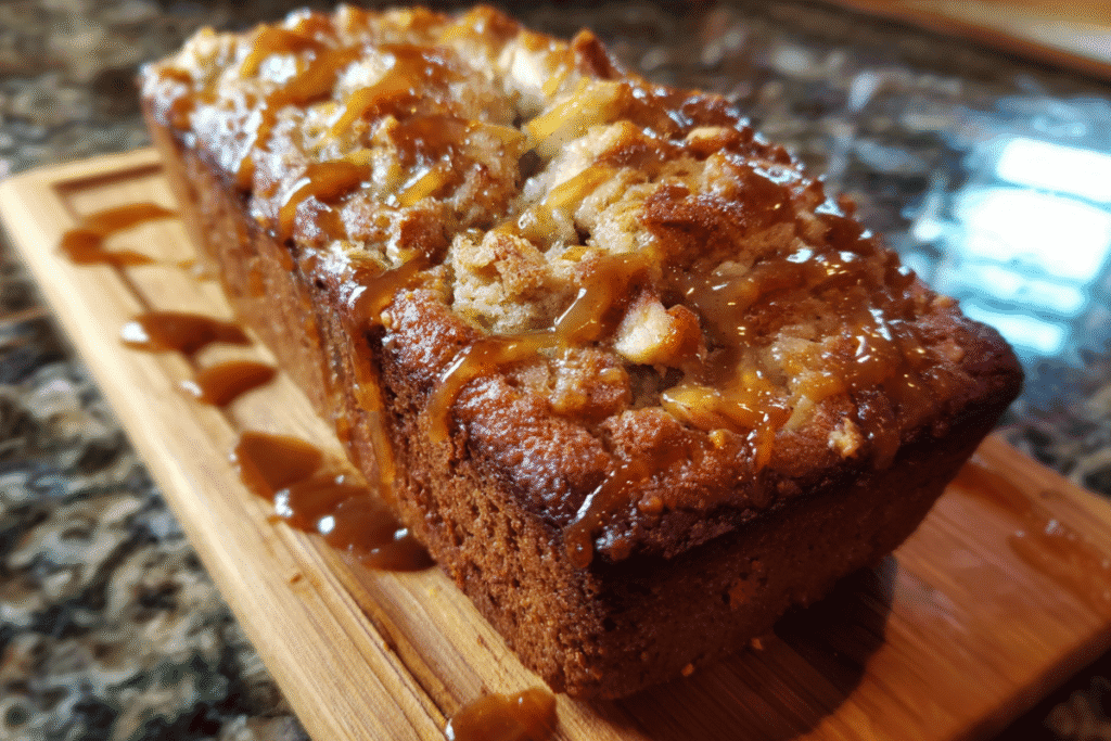 Caramel Apple Fritter Bread
