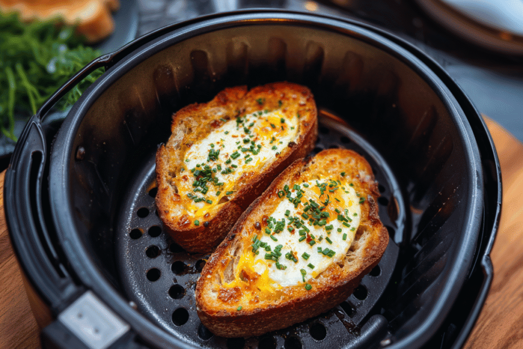 air fryer egg and cheese toast