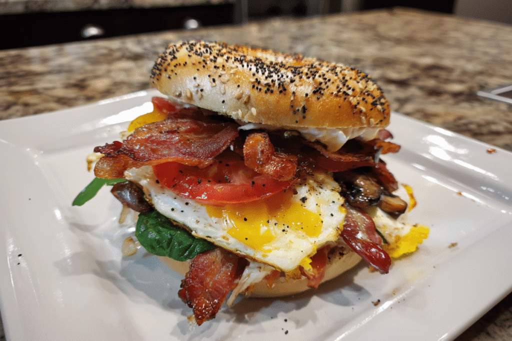 Cowboy Breakfast Bagel