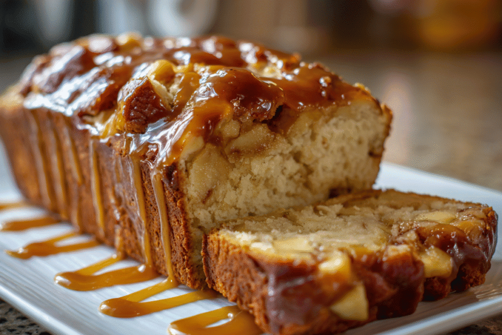 Caramel Apple Fritter Bread
