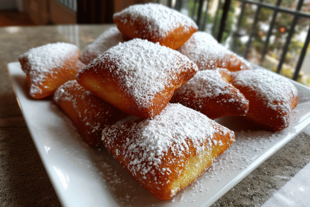 Vanilla French beignets