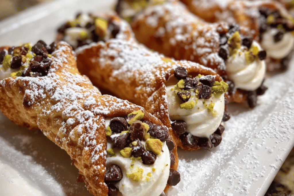 Mini Cannoli Bites Recipe – Easy, Crispy & Creamy Italian Dessert 12 mini cannoli bites