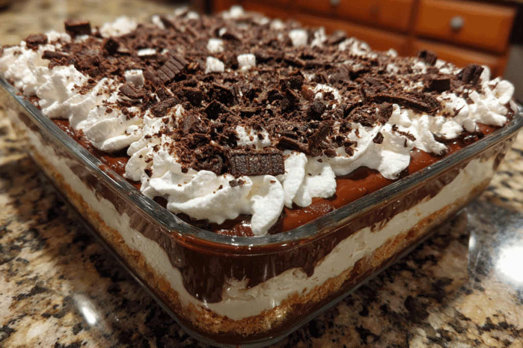 Hot Chocolate Lasagna