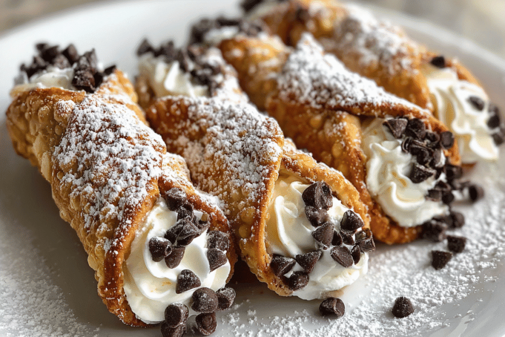 Mini Cannoli Bites Recipe – Easy, Crispy & Creamy Italian Dessert 14 mini cannoli bites