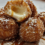 Churro cheesecake bites