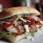 Chopped Chicken Bacon Ranch Sandwich