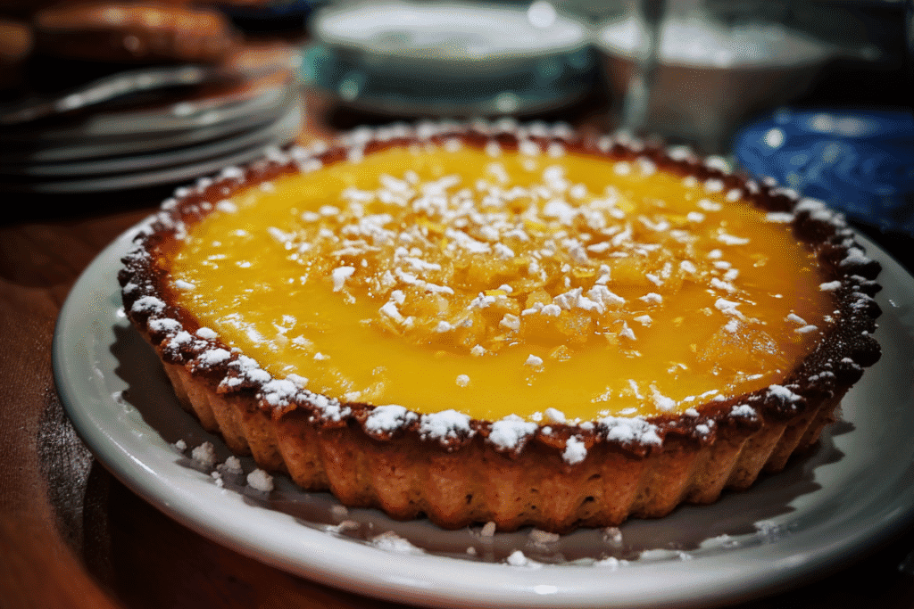 silky grapefruit curd tart