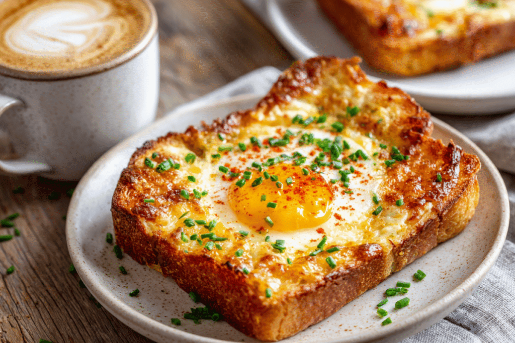 air fryer egg and cheese toast