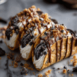 Oreo Crunch Cheesecake Tacos
