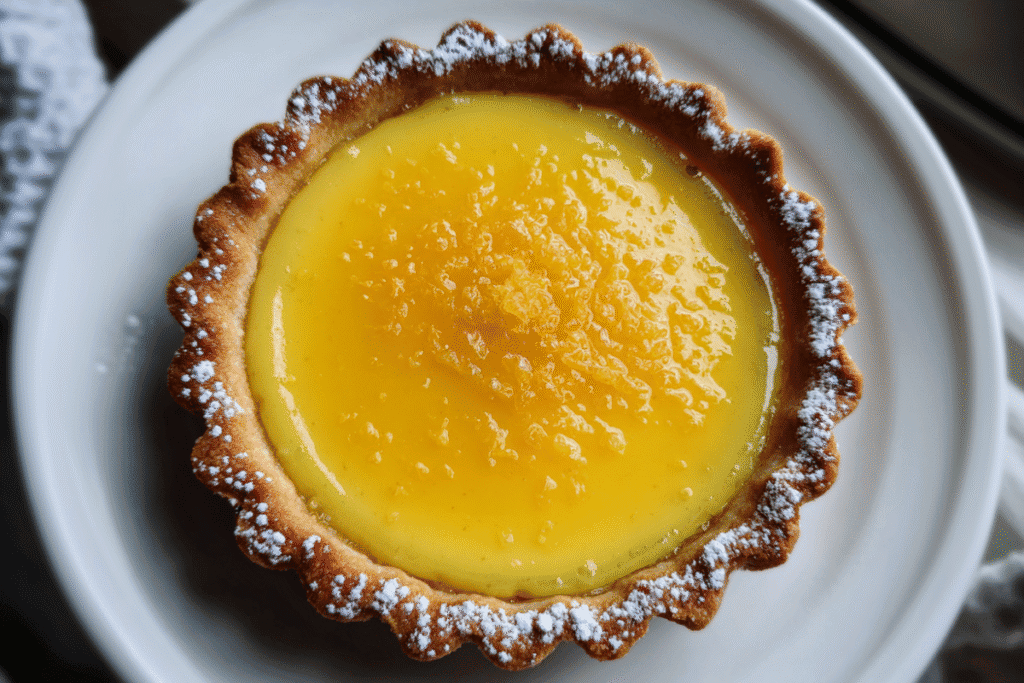 silky grapefruit curd tart