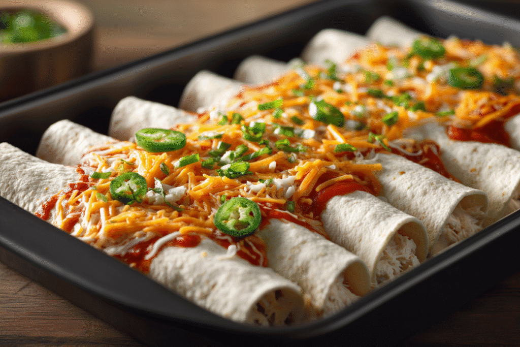 Cheesy Chicken Enchiladas