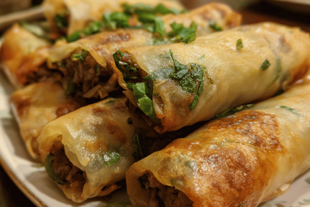 Thai Basil Beef Rolls