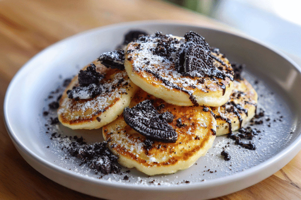 Fluffy Oreo Pancakes