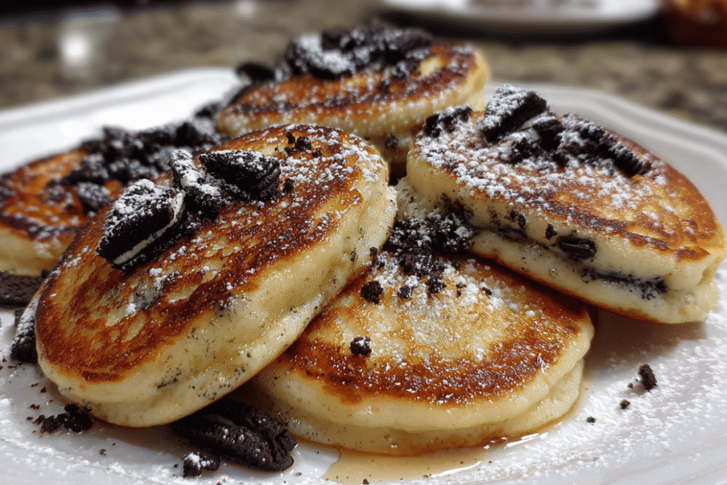 Fluffy Oreo Pancakes