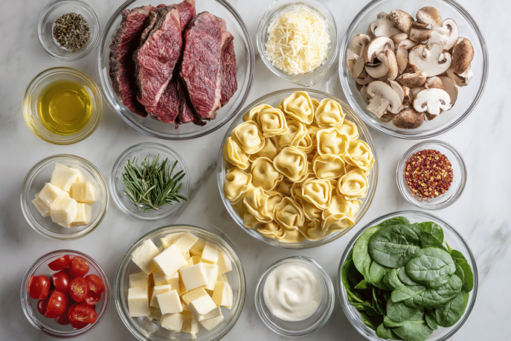 Garlic Steak Tortellini