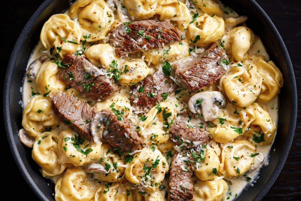 Garlic Steak Tortellini