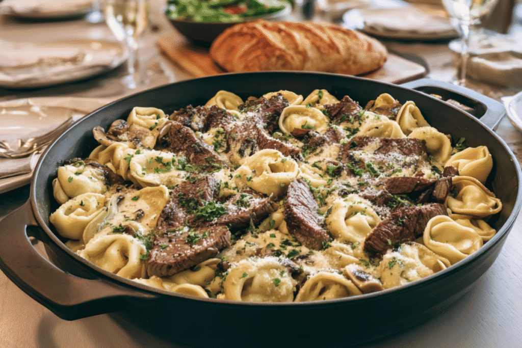 Garlic Steak Tortellini
