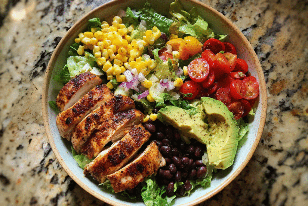 High Protein Southwest Chicken Salad