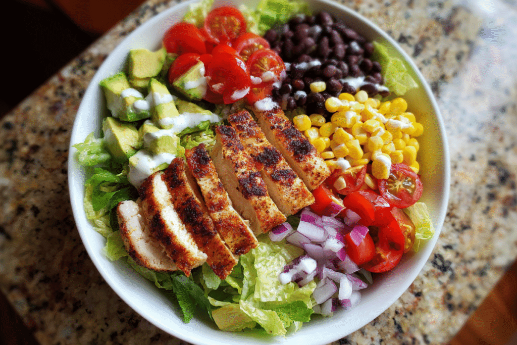 High Protein Southwest Chicken Salad